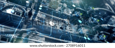 Internet Wireless Communication Network Abstract Background. Binary code.
