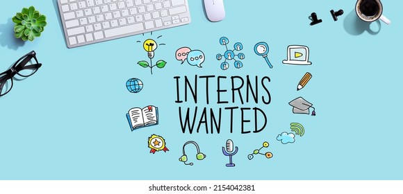 Interns Wanted With A Computer Keyboard And A Mouse