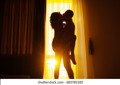 Intimate in bedroom interacial sex