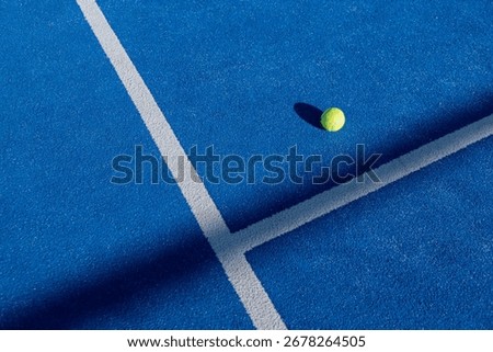 The intersection of lines and shadows on a vibrant padel court, Graphic Design