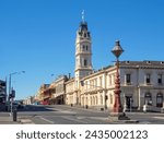 At the intersection of the Lydiard and Sturt streets in the historical city center - Ballarat, Victoria, Australia