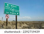 Interstate Highway Street Sign in Southern California