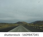 Interstate highway and surrounding landscape of Eastern Washington State
