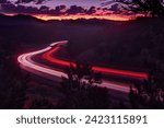 Interstate highway system (I 70) in Colorado mountains