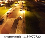 Interstate rest area night