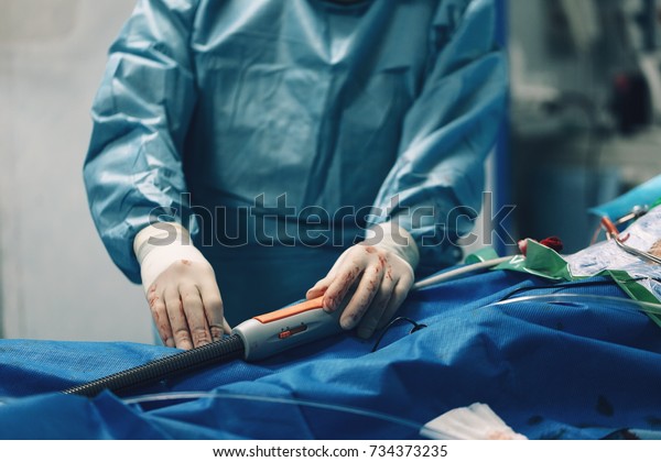 Interventional Cardiologist Surgeon Do a Endovascular 库存照片 立即编辑