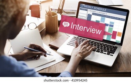 Interview Evaluation Job Interview Question Concept