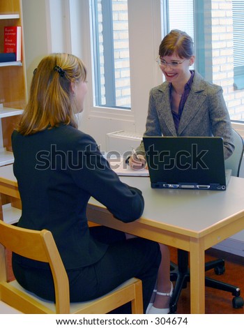 Interview for a job
