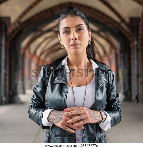 Intimate Portrait Tattooed Young Woman Berlin Stock Photo (Edit Now ...