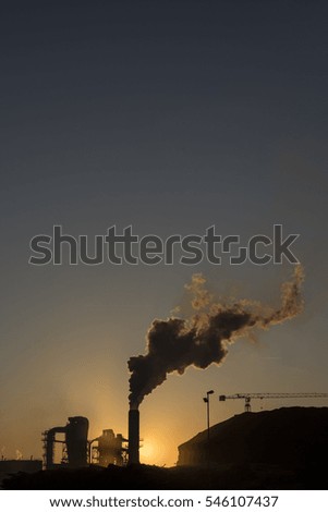 Similar – Image, Stock Photo power plant No smoking