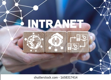 Intranet Data Connection Communication Private Network Concept. - Shutterstock ID 1658317414