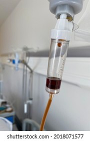 Intravenous Drip With Physiological Saline And Iron