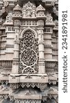 intricate and delicate stone carving on minaret of Rani sipri mosque, Ahmedabad, Gujarat 