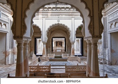 Intricate Muslim Architecture At The Paigah Tombs In Hyderabad, India