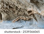 Intricate Textures of Rock Formations in Natural Cave