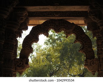 Intricately Carved Torana Or Arches Of Sabhamandapa (the Assembly Hall) At Modhera Sun Temple Complex, Which Is Located At Mehsana District, Gujarat, India.