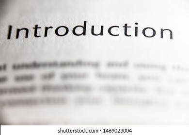 Introduction Word In A Book