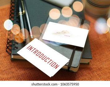 Introduction Word for business concept - Shutterstock ID 1063575950