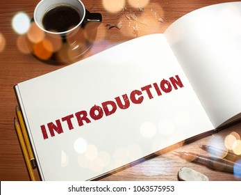 Introduction Word For Business Concept