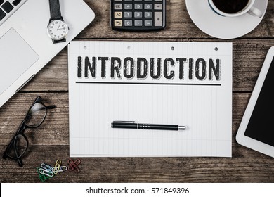 Introduction word: imágenes, fotos de stock y vectores | Shutterstock