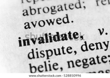 Invalidate