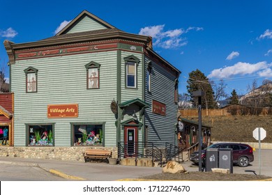 INVERMERE, CANADA - MARCH 18, 2020: art gallery in small town british columbia.