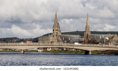 Inverness City Near The Scottish Highlights, United Kingdom.