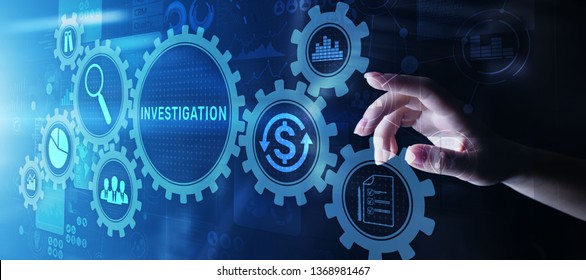 Investigation inspection audit business concept on virtual screen. - Shutterstock ID 1368981467