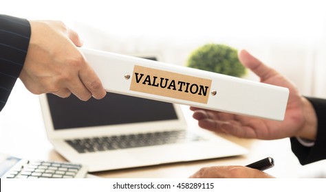 Investment adviser send business valuation document file to a businessman.