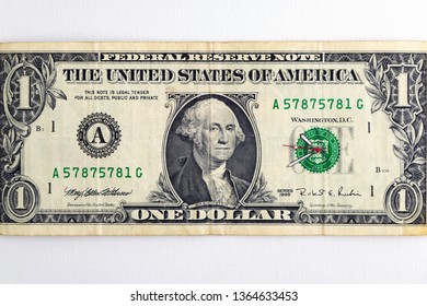 American Dollor Usd Isolated White Background Stock Photo 1602154222 ...