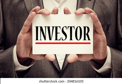 Investor. Business Concept