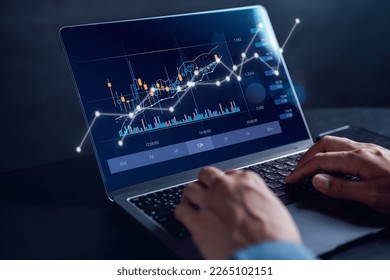 Investor Planning and strategy, Stock market, business people working with technical price graph and indicator, candlestick chart and stock trading computer screen financial investment growth
 - Shutterstock ID 2265102151