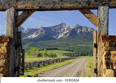 Inviting Blue Sky Colorado Mountain Ranch