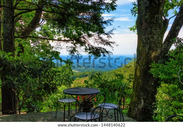 Inviting Table Chairs Over Looking Vast Stock Photo Edit Now