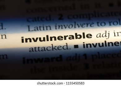 invulnerable word in a dictionary. invulnerable concept. - Shutterstock ID 1155450583