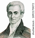 Ioannis Kapodistrias Portrait from Greece  Banknotes. Greece is Count Ioannis Antonios Kapodistrias who was the first Governor of Greece after the 1821 War of Independence. 