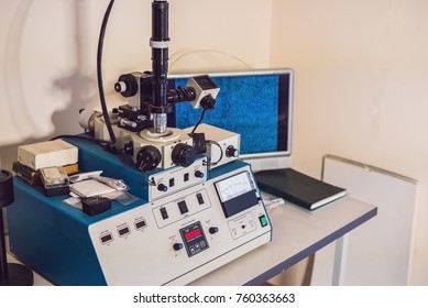 Ion Etching System For Solid Samples Preparation For Electron Microscope Investigation.