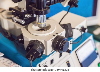 Ion Etching System For Solid Samples Preparation For Electron Microscope Investigation.