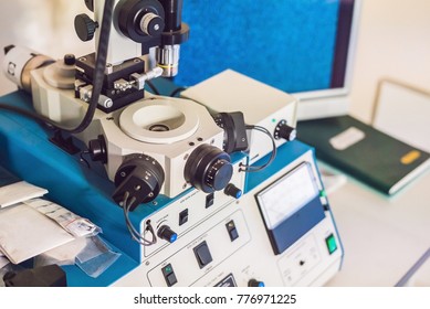 Ion Etching System For Solid Samples Preparation For Electron Microscope Investigation.