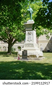 Ionia, Michigan - Jul 2022: The Cities War Memorial                               