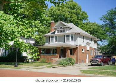 Ionia, Michigan - July 2022: View Of Beautiful Residence                               