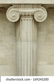 Ionic column detail, greek architecture