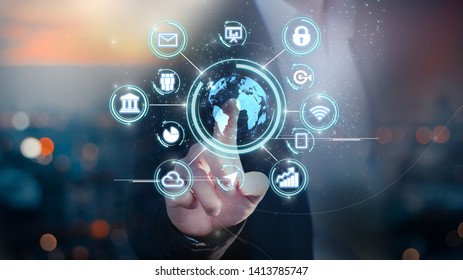 IoT (Internet of Things) concept.