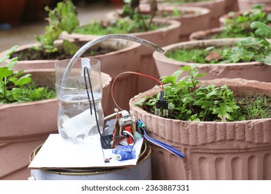 Iot project prototype that waters the plant by sensing the moisture level of the soil using sensor. Using technology to keep the plants healthy