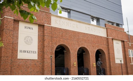 Iowa City, IA - May 23, 2022: Kinnick Stadium Exterior For NCAA Football At University Of Iowa Hawkeyes' College Campus