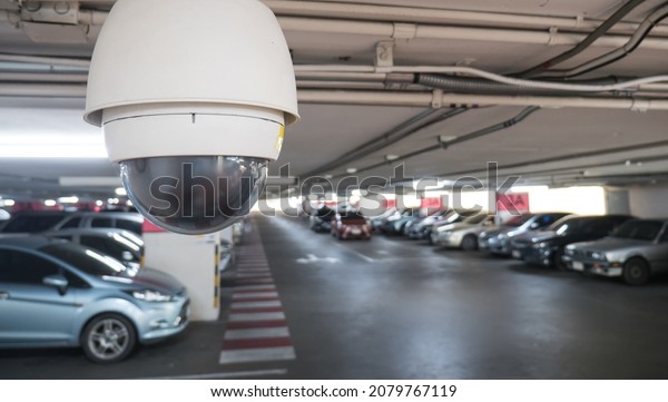 IP CCTV camera security protection system\
installing parking building car.    \
