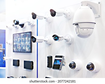 IP CCTV cameras at the exhibition