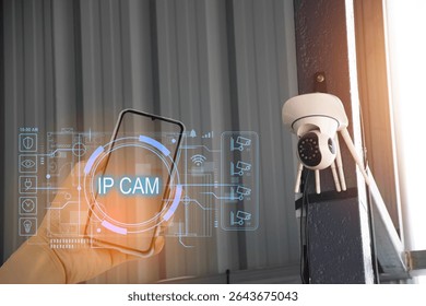 IP wifi wireless security camera supports Internet installation technology, security systems, smart home applications.	