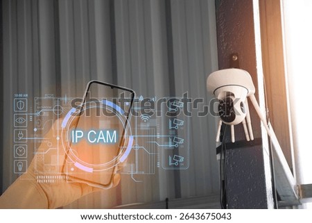 IP wifi wireless security camera supports Internet installation technology, security systems, smart home applications.	