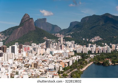 Ipanema and Leblon Buildings, Mountains in the Horizon, Rio de Janeiro, Brazil